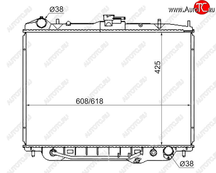 10 899 р. Радиатор двигателя (пластинчатый, 3.2, МКПП/АКПП) SAT Isuzu Bighorn UBS25GW,UBS69GW 5 дв. дорестайлинг (1991-1993)  с доставкой в г. Йошкар-Ола