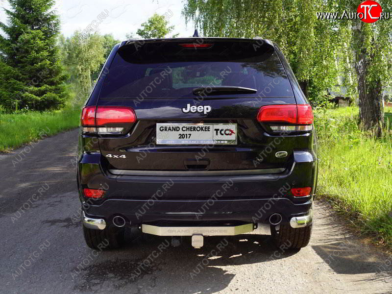 21 699 р. Фаркоп (тягово-сцепное устройство) TCC  Jeep Grand Cherokee  WK2 (2017-2022) 2-ой рестайлинг (оцинкованный, шар Е нержавейка, надпись Grand Cherokee)  с доставкой в г. Йошкар-Ола