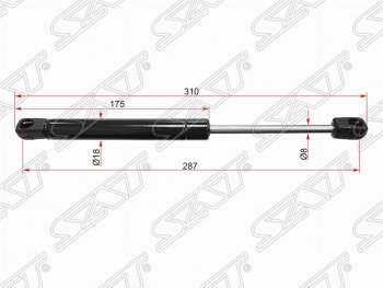 Упор капота SAT (газовый) Jeep Grand Cherokee WJ (1998-2005)