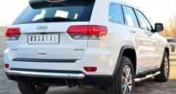 12 499 р. Одинарная защита заднего бампера из трубы диаметром 76 мм SLITKOFF  Jeep Grand Cherokee  WK2 (2010-2013) дорестайлинг  с доставкой в г. Йошкар-Ола. Увеличить фотографию 4