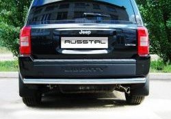 Одинарная защита заднего бампера из трубы диаметром 63 мм Russtal Jeep Liberty KK (2007-2013)