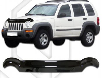 Дефлектор капота CA-Plastic Jeep Liberty KJ дорестайлинг (2001-2004)