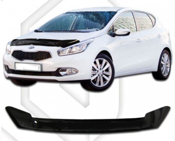 Дефлектор капота CA-Plastiс KIA Ceed 2 JD дорестайлинг, хэтчбэк (2012-2015)