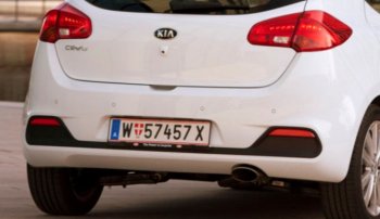 Задний бампер ORIGINAL KIA Ceed 2 JD дорестайлинг, хэтчбэк (2012-2015)