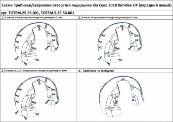 7 699 р. Правый подкрылок передний TOTEM (с шумоизоляцией)  KIA Ceed  3 CD (2018-2025) универсал, хэтчбэк  с доставкой в г. Йошкар-Ола. Увеличить фотографию 1