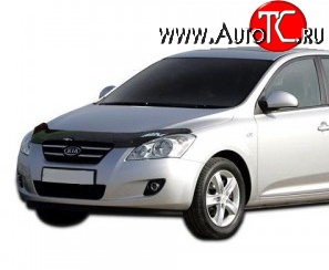 1 099 р. Дефлектор капота NovLine  KIA Ceed  1 ED (2006-2010) дорестайлинг универсал, дорестайлинг, хэтчбэк 5 дв.  с доставкой в г. Йошкар-Ола