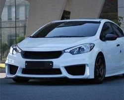 Накладка на передний бампер Drive KIA Cerato 3 YD дорестайлинг седан (2013-2016)