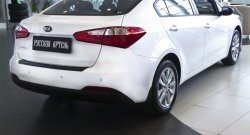 1 269 р. Защитная накладка на задний бампер RA KIA Cerato 3 YD дорестайлинг седан (2013-2016)  с доставкой в г. Йошкар-Ола. Увеличить фотографию 4