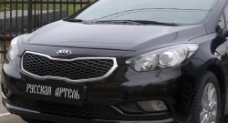 1 149 р. Реснички на фары RA KIA Cerato 3 YD дорестайлинг седан (2013-2016) (Неокрашенные)  с доставкой в г. Йошкар-Ола. Увеличить фотографию 2