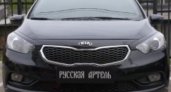 1 149 р. Реснички на фары RA KIA Cerato 3 YD дорестайлинг седан (2013-2016) (Неокрашенные)  с доставкой в г. Йошкар-Ола. Увеличить фотографию 3