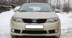 4 599 р. Накладка на передний бампер GT Dynamics KIA Cerato 2 TD седан (2008-2013) (Неокрашенная)  с доставкой в г. Йошкар-Ола. Увеличить фотографию 2