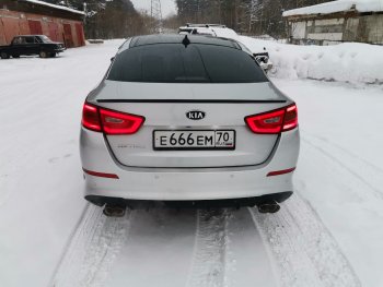 3 399 р. Лип спойлер АВТОКРАТ KIA Optima 3 TF дорестайлинг седан (2010-2013) (Неокрашенный)  с доставкой в г. Йошкар-Ола. Увеличить фотографию 4