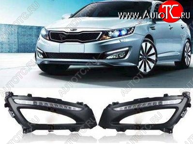 21 599 р. Дневные ходовые огни СТ KIA Optima 3 TF дорестайлинг седан (2010-2013)  с доставкой в г. Йошкар-Ола