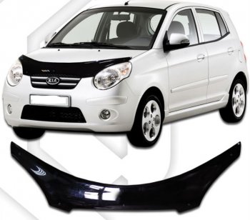 Дефлектор капота CA-Plastiс KIA Picanto 1 SA хэтчбэк 5 дв. 1-ый рестайлинг (2007-2010)