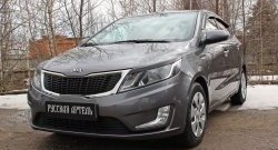 1 129 р. Реснички на фары RA KIA Rio 3 QB дорестайлинг седан (2011-2015) (Неокрашенные)  с доставкой в г. Йошкар-Ола. Увеличить фотографию 3