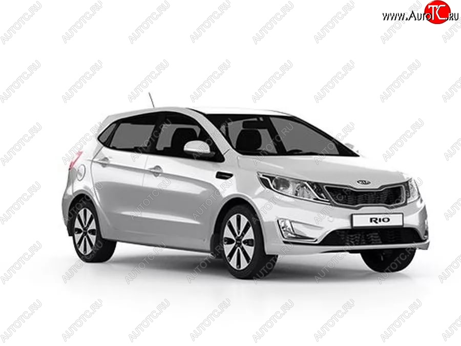 3 659 р. Стандартный передний бампер KIA Rio 3 QB дорестайлинг седан (2011-2015) (Окрашенный)  с доставкой в г. Йошкар-Ола