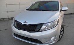 3 639 р. Решётка радиатора Pandora KIA Rio 3 QB дорестайлинг седан (2011-2015) (Неокрашенная)  с доставкой в г. Йошкар-Ола. Увеличить фотографию 6