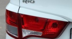 1 999 р. Реснички на фонари BS KIA Rio 3 QB рестайлинг седан (2015-2017) (Неокрашенные)  с доставкой в г. Йошкар-Ола. Увеличить фотографию 3