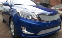 1 539 р. Нижняя сетка на бампер Russtal (хром) KIA Rio 3 QB дорестайлингхэтчбек5дв. (2011-2015)  с доставкой в г. Йошкар-Ола. Увеличить фотографию 3