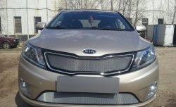 1 539 р. Нижняя сетка на бампер Russtal (хром) KIA Rio 3 QB дорестайлингхэтчбек5дв. (2011-2015)  с доставкой в г. Йошкар-Ола. Увеличить фотографию 4