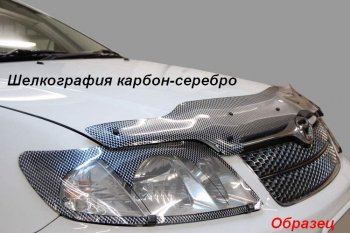 2 049 р. Дефлектор капота CA-Plastic KIA Rio X-line (2017-2021) (Classic черный, Без надписи)  с доставкой в г. Йошкар-Ола. Увеличить фотографию 9