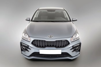 17 999 р. Передний бампер Kudos Original  KIA Rio  4 FB (2016-2020) дорестайлинг седан (Под прямоугольные ДХО с ПТФ, Неокрашенный)  с доставкой в г. Йошкар-Ола. Увеличить фотографию 2