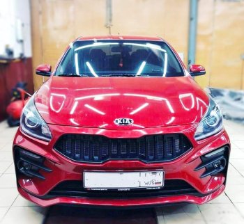 17 999 р. Передний бампер Kudos Original  KIA Rio  4 FB (2016-2020) дорестайлинг седан (Под прямоугольные ДХО с ПТФ, Неокрашенный)  с доставкой в г. Йошкар-Ола. Увеличить фотографию 6