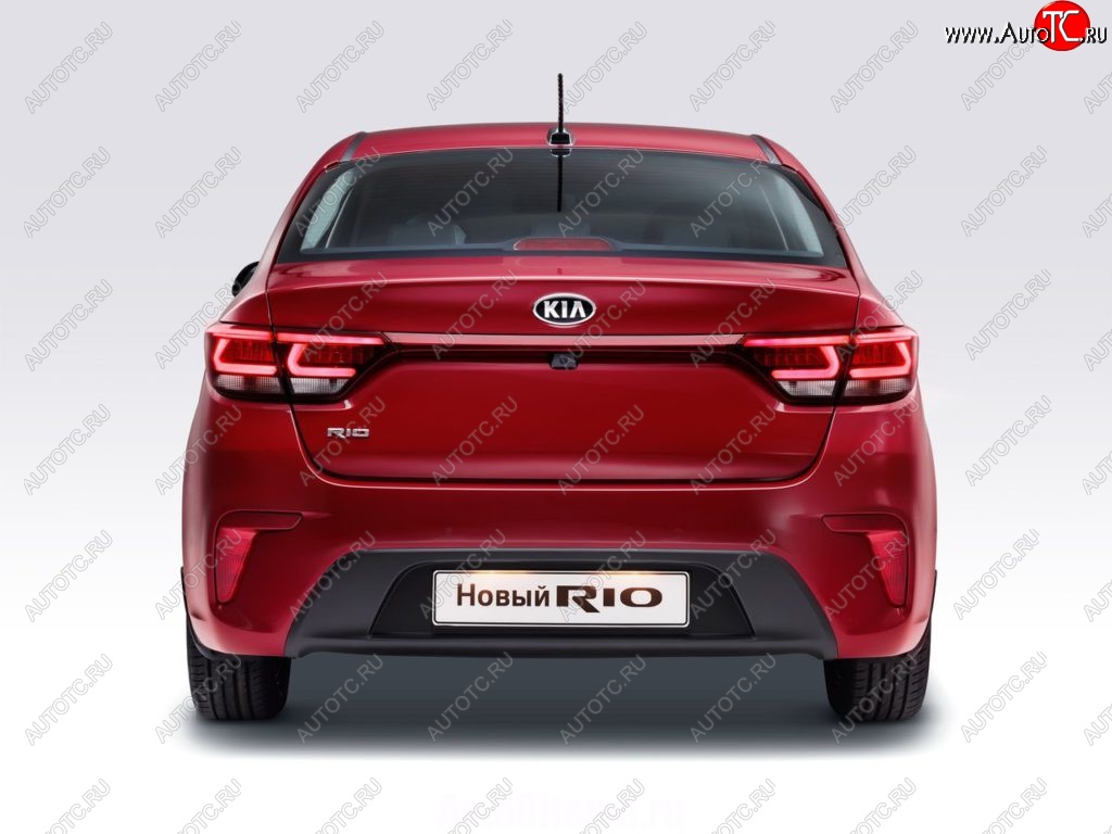 4 199 р. Задний бампер Стандартный KIA Rio 4 FB дорестайлинг седан (2016-2020) (Окрашенный)  с доставкой в г. Йошкар-Ола