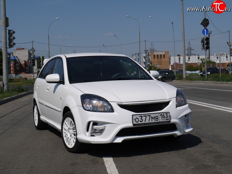 10 999 р. Передний бампер Vita Dm  KIA Rio ( 2 JB,  4 FB) (2005-2024) дорестайлинг седан, дорестайлинг, хэтчбэк 5 дв., рестайлинг, хэтчбэк 5 дв., рестайлинг седан (Без сетки, Неокрашенный)  с доставкой в г. Йошкар-Ола