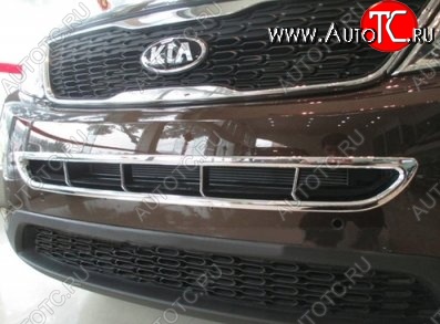 8 849 р. Накладка на передний воздуховод СТ KIA Sorento XM рестайлинг (2012-2015) (Неокрашенная)  с доставкой в г. Йошкар-Ола