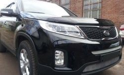 1 539 р. Нижняя сетка на бампер Russtal (хром) KIA Sorento XM рестайлинг (2012-2015)  с доставкой в г. Йошкар-Ола. Увеличить фотографию 2