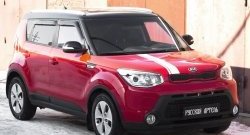 4 999 р. Накладки на колёсные арки RA (комплект 4 шт). KIA Soul PS дорестайлинг (2014-2016) (Поверхность шагрень)  с доставкой в г. Йошкар-Ола. Увеличить фотографию 2