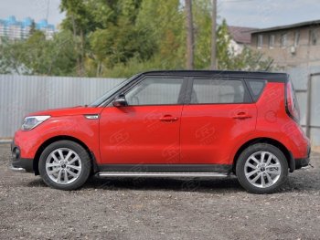 22 999 р. Широкая защита порогов с трубой диаметром 42 мм SLITKOFF v2  KIA Soul  PS (2014-2016) дорестайлинг  с доставкой в г. Йошкар-Ола. Увеличить фотографию 3