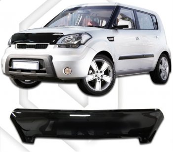 Дефлектор капота CA-Plastic KIA (КИА) Soul (Сол)  AM (2008-2011) AM дорестайлинг