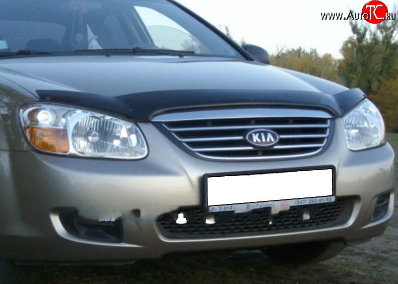 2 599 р. Дефлектор капота NovLine KIA Spectra (2000-2009)  с доставкой в г. Йошкар-Ола