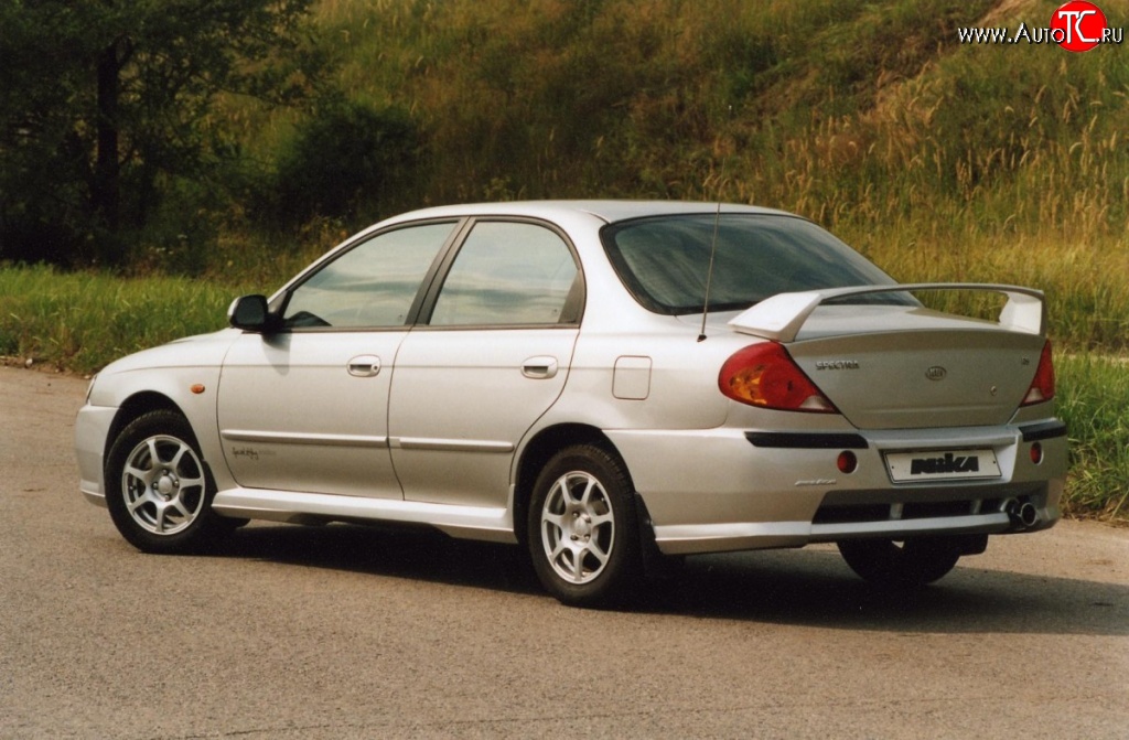 3 549 р. Пороги накладки Nika Sport KIA Spectra (2000-2009) (Неокрашенные)  с доставкой в г. Йошкар-Ола