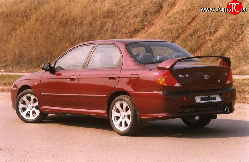 7 699 р. Спойлер Nika-Скоба KIA Spectra (2000-2009) (Неокрашенный)  с доставкой в г. Йошкар-Ола