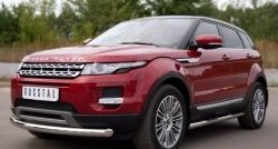 13 899 р. Одинарная защита переднего бампера диаметром 76 мм (Prestige u Pure) SLITKOFF  Land Rover Range Rover Evoque  1 L538 (2011-2015) дорестайлинг 3 дв., дорестайлинг 5 дв.  с доставкой в г. Йошкар-Ола. Увеличить фотографию 4