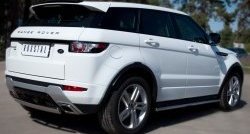 18 549 р. Защита заднего бампера (Ø75x42 мм, нержавейка, Dynamic) Russtal Land Rover Range Rover Evoque 1 L538 дорестайлинг 5 дв. (2011-2015)  с доставкой в г. Йошкар-Ола. Увеличить фотографию 4