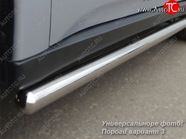 23 799 р. Защита порогов из круглой трубы диаметром 76 мм SLITKOFF v3 Land Rover Freelander L359 дорестайлинг (2006-2010)  с доставкой в г. Йошкар-Ола