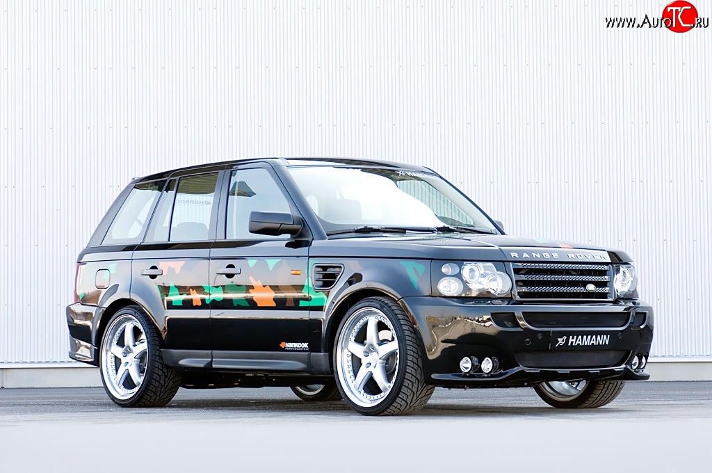 5 199 р. Пороги накладки HAMANN CONQUEROR I Land Rover Range Rover Sport 1 L320 дорестайлинг (2005-2009) (Неокрашенные)  с доставкой в г. Йошкар-Ола