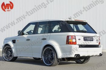 23 899 р. Пороги накладки HAMMAN Land Rover Range Rover Sport 1 L320 дорестайлинг (2005-2009) (Неокрашенные)  с доставкой в г. Йошкар-Ола. Увеличить фотографию 2