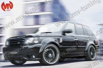 23 899 р. Пороги накладки HAMMAN Land Rover Range Rover Sport 1 L320 дорестайлинг (2005-2009) (Неокрашенные)  с доставкой в г. Йошкар-Ола. Увеличить фотографию 3