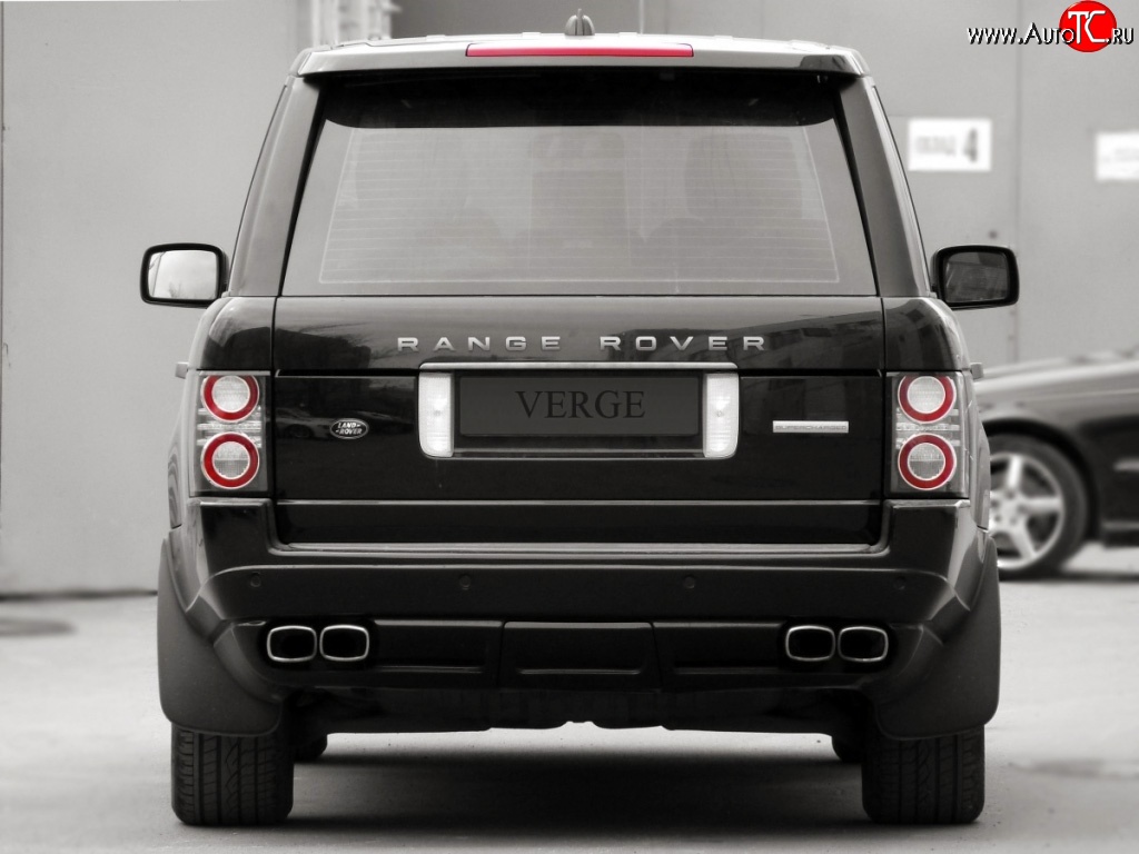 24 199 р. Накладка Verge на задний бампер Land Rover Range Rover 3 L322 дорестайлинг (2002-2006) (Неокрашенная)  с доставкой в г. Йошкар-Ола