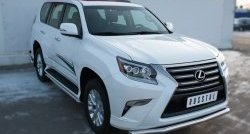 17 999 р. Защита переднего бампера (Ø63 мм волна, нержавейка) SLITKOFF  Lexus GX460  J150 (2013-2022) 1-ый рестайлинг, 2-ой рестайлинг  с доставкой в г. Йошкар-Ола. Увеличить фотографию 3