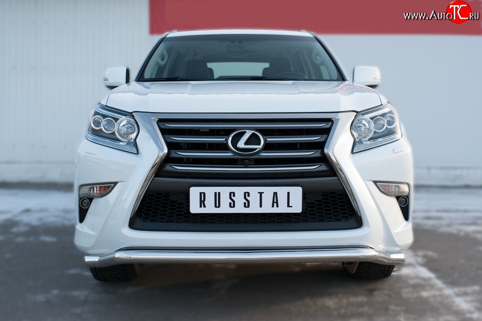 17 999 р. Защита переднего бампера (Ø63 мм волна, нержавейка) SLITKOFF  Lexus GX460  J150 (2013-2022) 1-ый рестайлинг, 2-ой рестайлинг  с доставкой в г. Йошкар-Ола