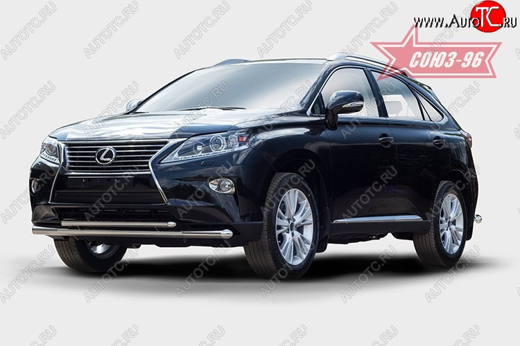 24 659 р. Защита переднего бампера одинарная Souz-96 (d60/42). Lexus RX450H AL10 дорестайлинг (2009-2012)  с доставкой в г. Йошкар-Ола