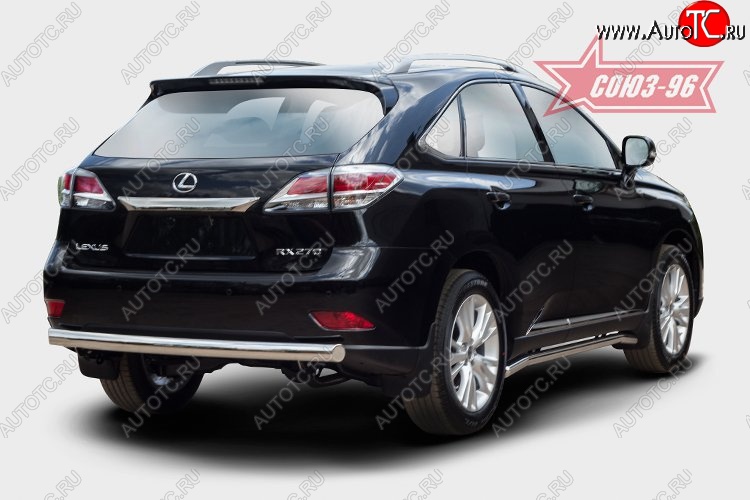 15 704 р. Овальная защита заднего бампера (d75х42) Souz-96 Lexus RX 270 AL20 дорестайлинг (2015-2019)  с доставкой в г. Йошкар-Ола