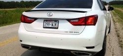 3 399 р. Лип спойлер F-Sport  Lexus GS250  L10 (2011-2016) (Неокрашенный)  с доставкой в г. Йошкар-Ола. Увеличить фотографию 7