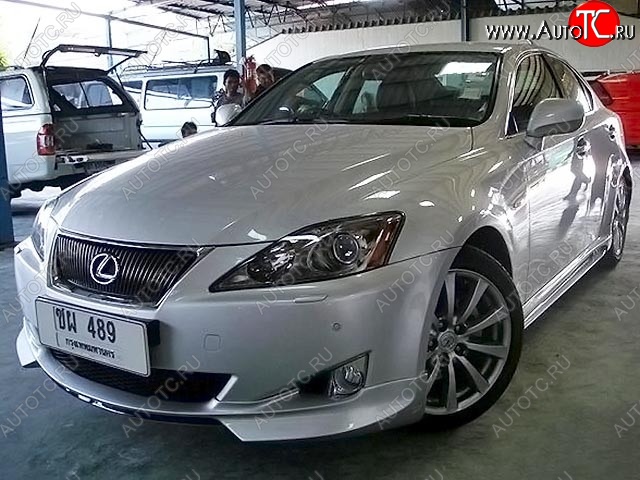 9 299 р. Накладка на передний бампер WALD SPORTS LINE Lexus IS250 XE20 седан дорестайлинг (2005-2013) (Неокрашенная)  с доставкой в г. Йошкар-Ола